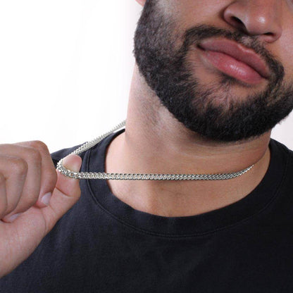 Bonus Dad Cuban Link Chain – Stepdad Gift, Father Figure Necklace for Men - Shopping Therapy, LLC Jewelry