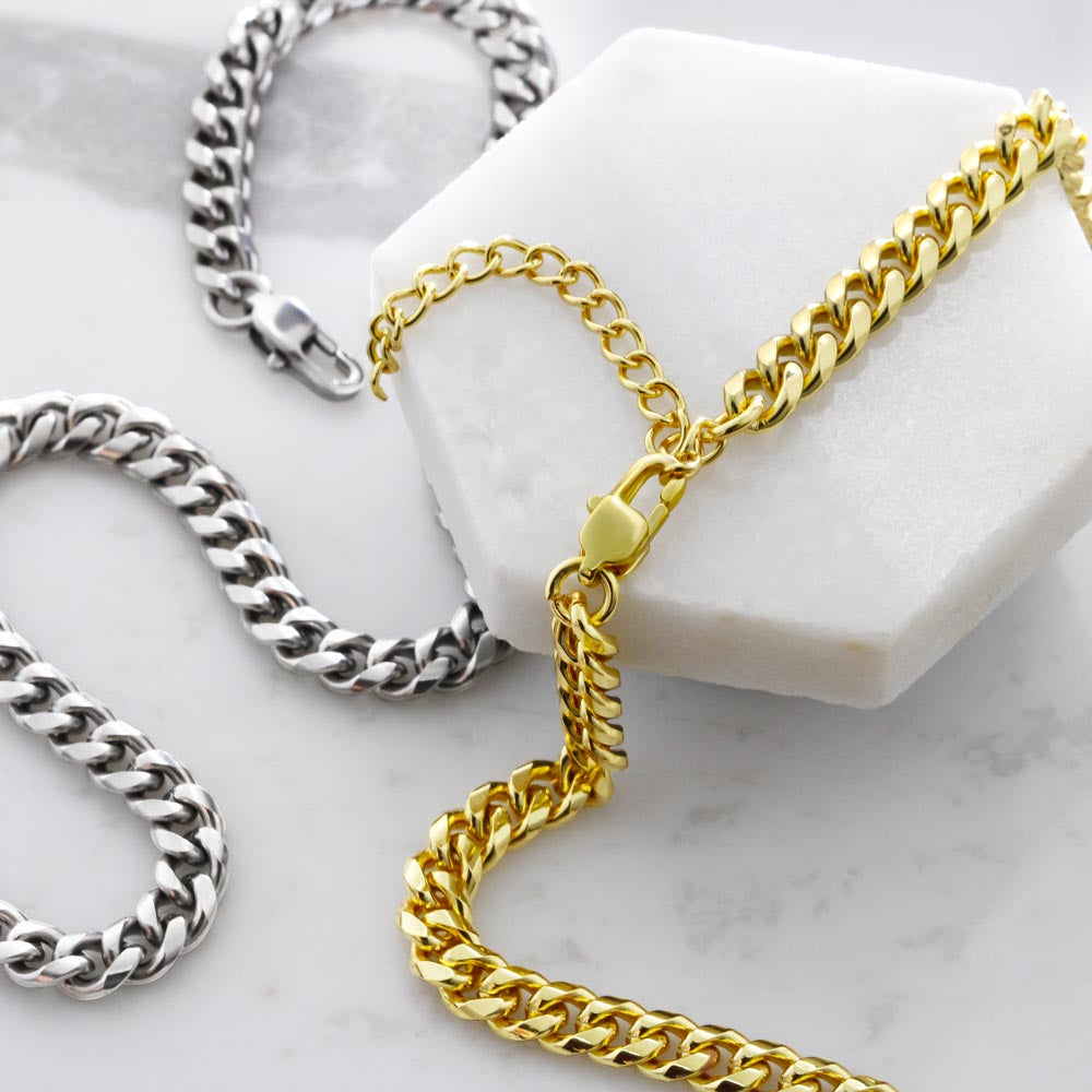To My Hero Cuban Link Chain For Men