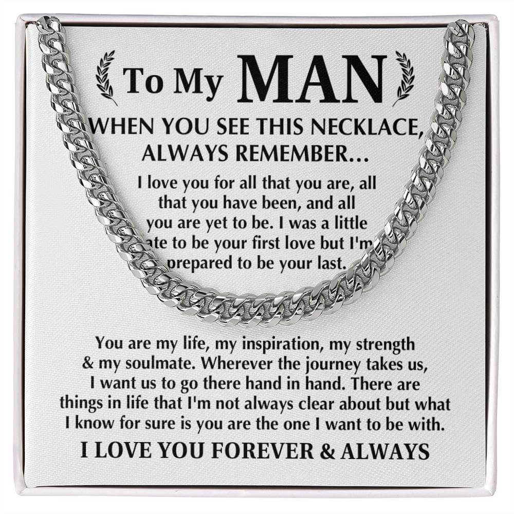 Always Remember Cuban Link Men's Chain - Shopping Therapy, LLC Jewelry