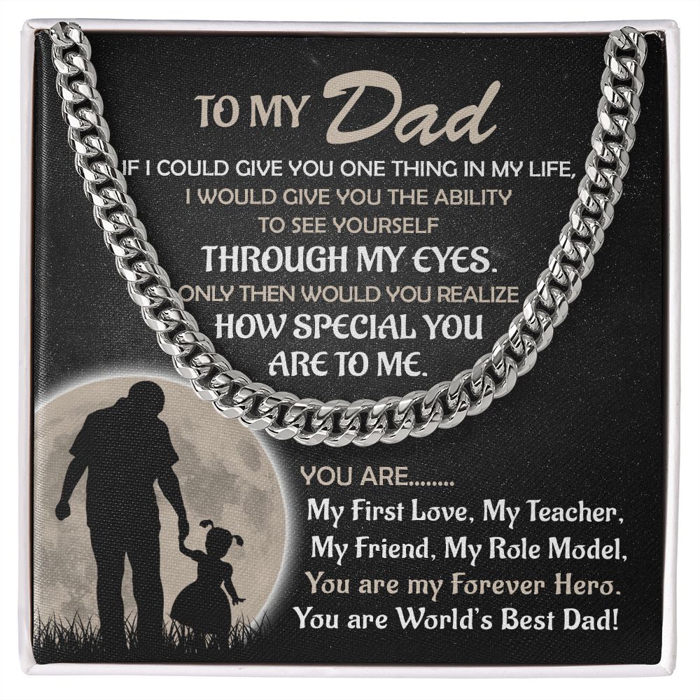 Worlds's Best Cuban Link Chain-Bold Gift For Fathers - Shopping Therapy, LLC Jewelry