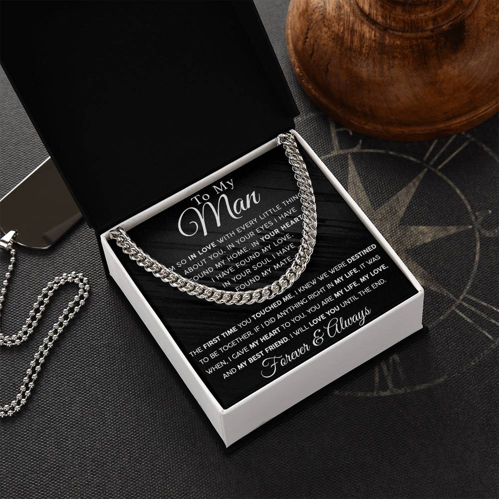 Until The End Men's Cuban Link Chain For Him - Shopping Therapy, LLC Jewelry