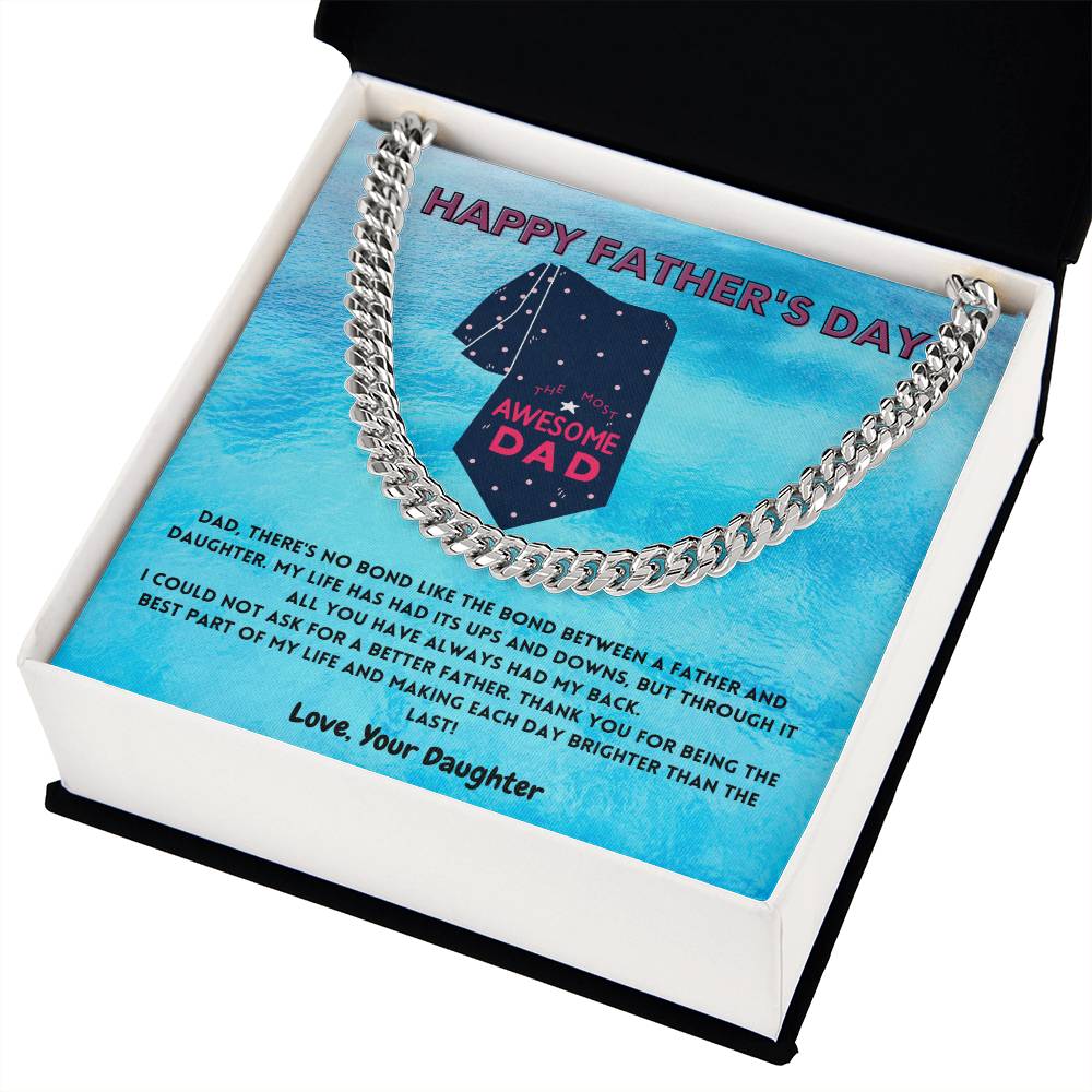 Father-N-Daughter Bond Men's Cuban Link Chain