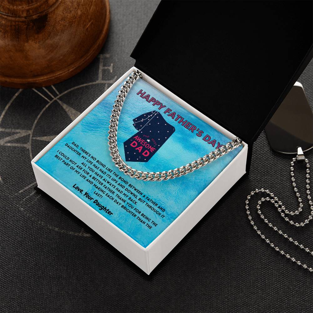 Father-N-Daughter Bond Men's Cuban Link Chain