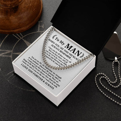 Always Remember Cuban Link Men's Chain - Shopping Therapy, LLC Jewelry