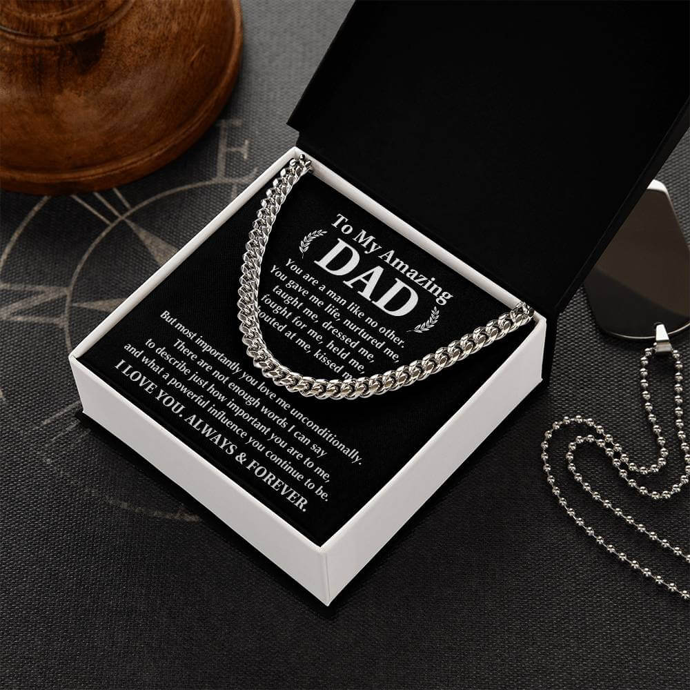 Always And Forever Men's Cuban Link Chain - Shopping Therapy, LLC Jewelry