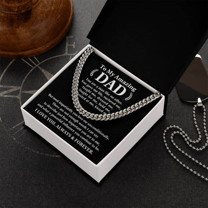 Always And Forever Men's Cuban Link Chain - Shopping Therapy, LLC Jewelry