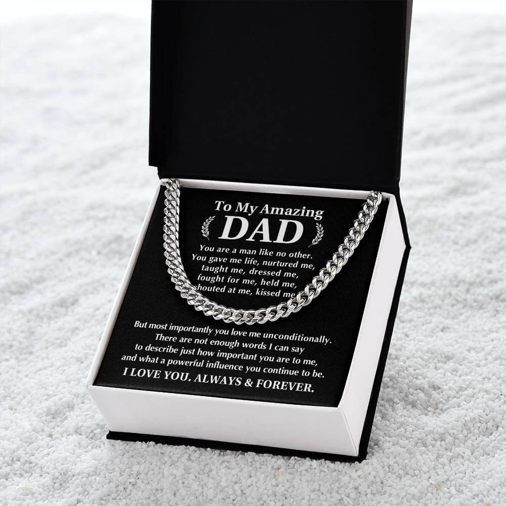 Always And Forever Men's Cuban Link Chain