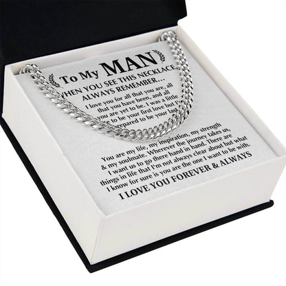 Always Remember Cuban Link Men's Chain - Shopping Therapy, LLC Jewelry