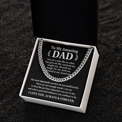 Always And Forever Men's Cuban Link Chain - Shopping Therapy, LLC Jewelry