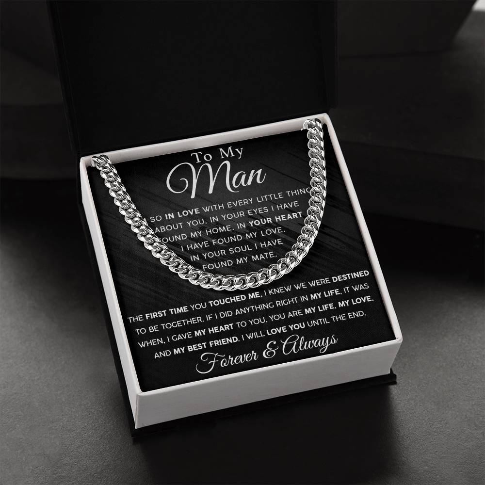 Until The End Men's Cuban Link Chain For Him - Shopping Therapy, LLC Jewelry