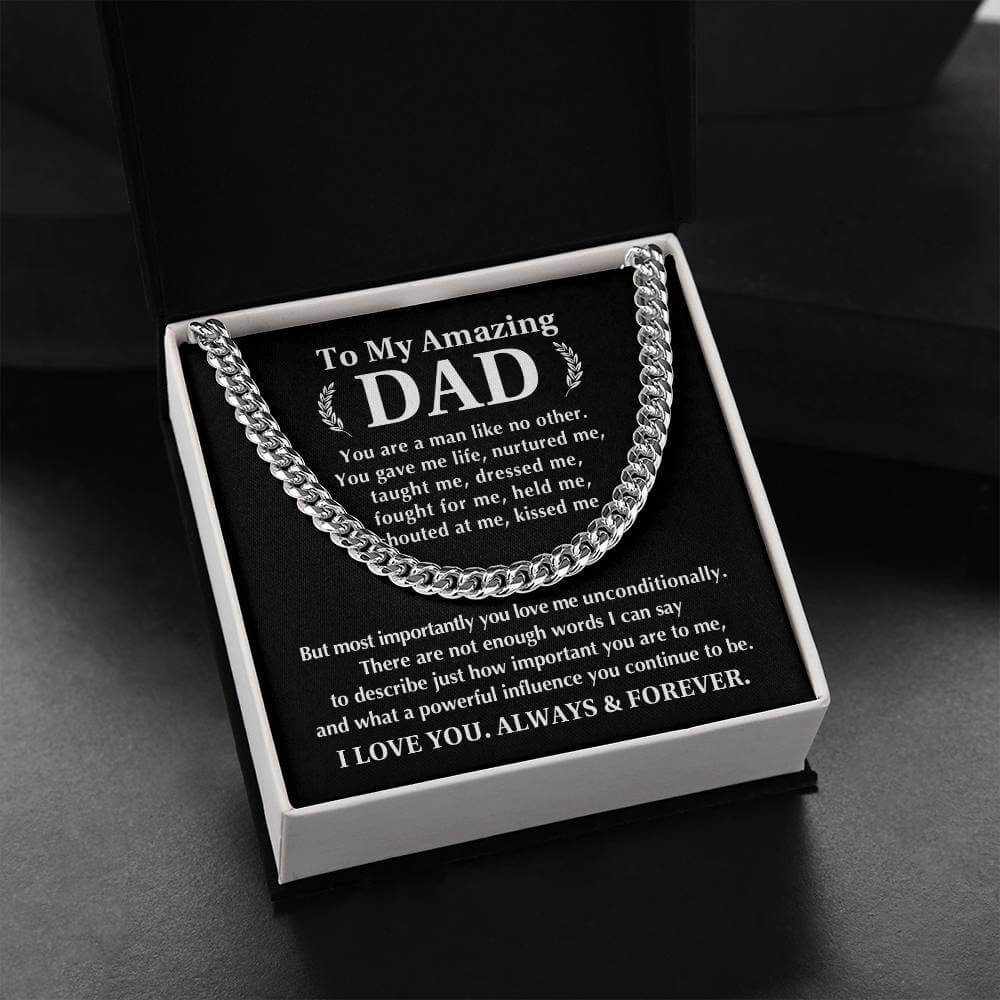 Always And Forever Men's Cuban Link Chain - Shopping Therapy, LLC Jewelry