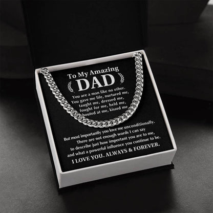 Always And Forever Men's Cuban Link Chain - Shopping Therapy, LLC Jewelry