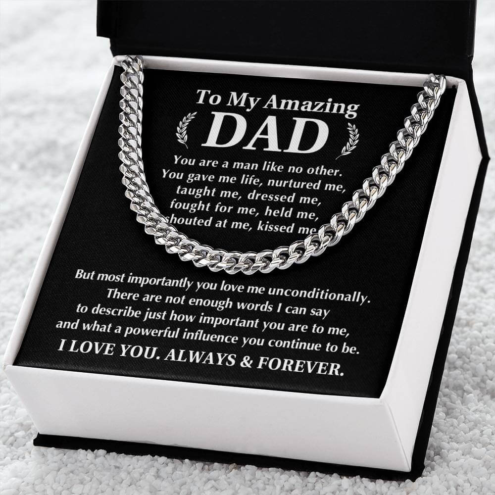 Always And Forever Men's Cuban Link Chain
