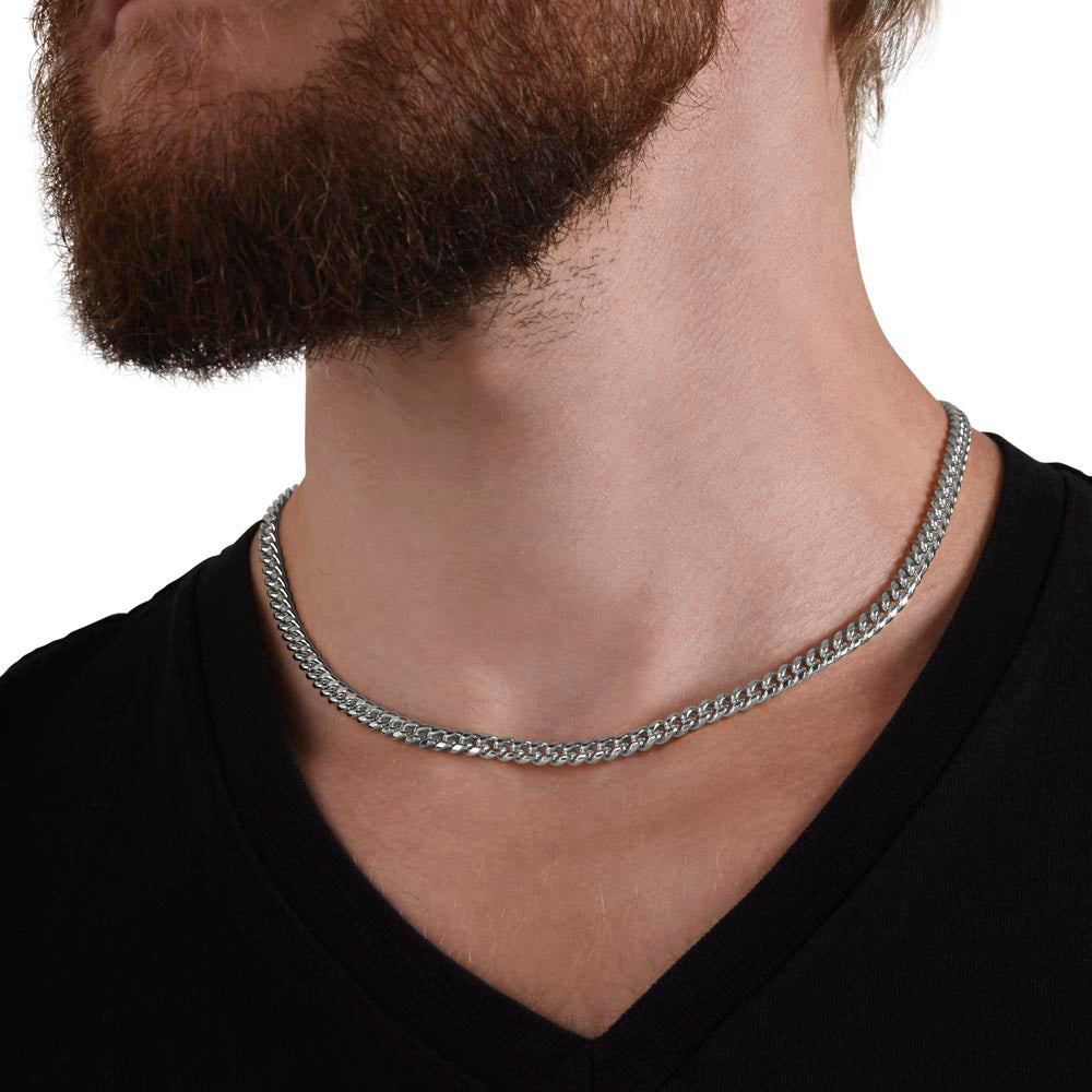 To My Hero Cuban Link Chain For Men