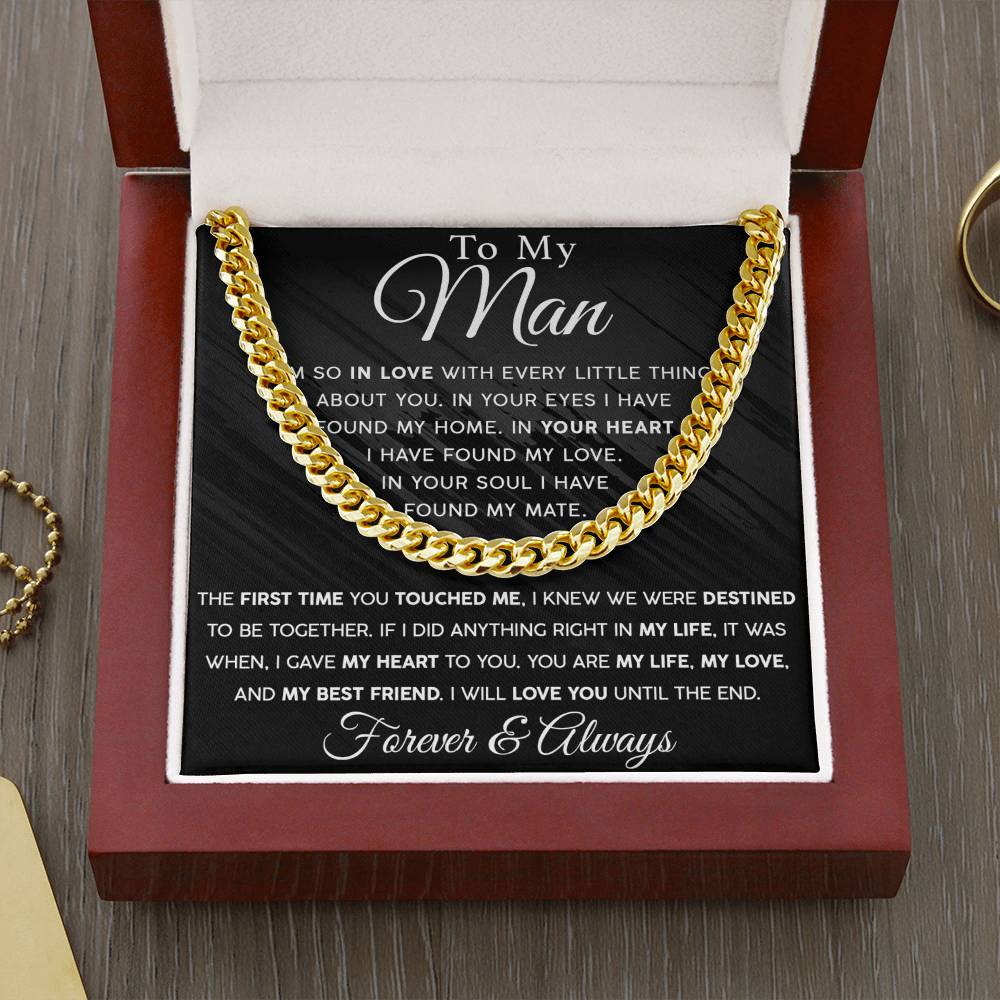 Until The End Men's Cuban Link Chain For Him - Shopping Therapy, LLC Jewelry