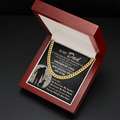 Worlds's Best Cuban Link Chain-Bold Gift For Fathers - Shopping Therapy, LLC Jewelry