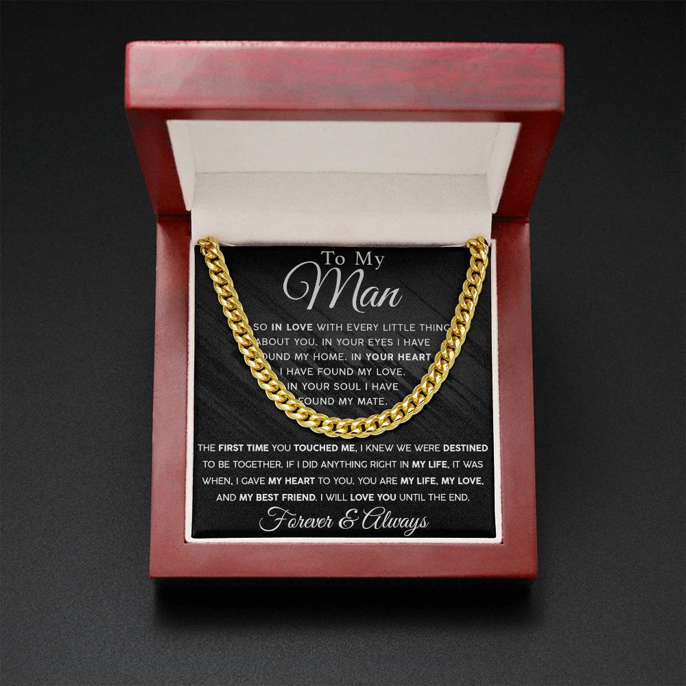 Until The End Men's Cuban Link Chain For Him - Shopping Therapy, LLC Jewelry