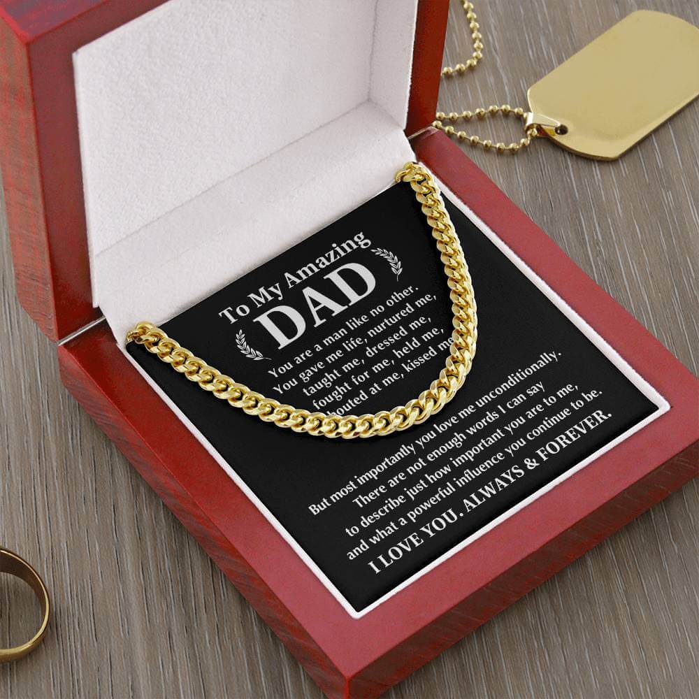 Always And Forever Men's Cuban Link Chain - Shopping Therapy, LLC Jewelry