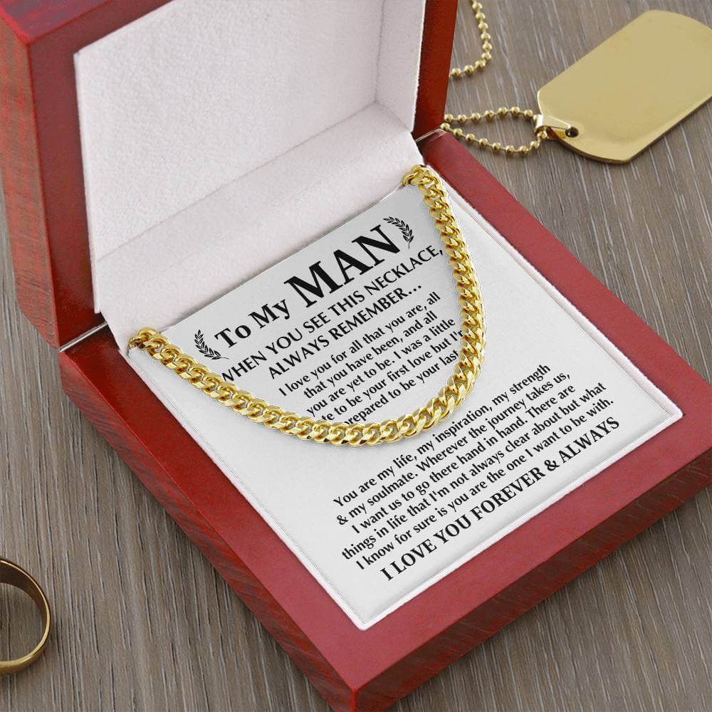 Always Remember Cuban Link Men's Chain - Shopping Therapy, LLC Jewelry