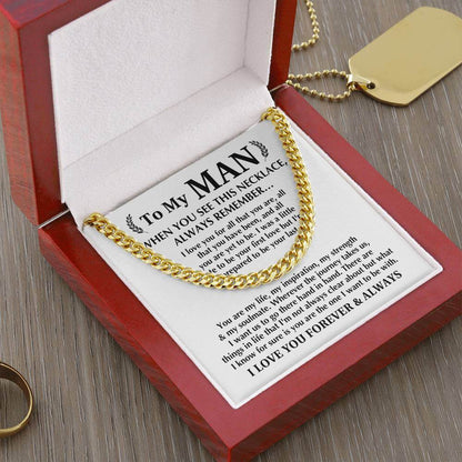 Always Remember Cuban Link Men's Chain - Shopping Therapy, LLC Jewelry