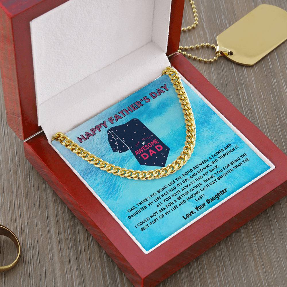 Father-N-Daughter Bond Men's Cuban Link Chain