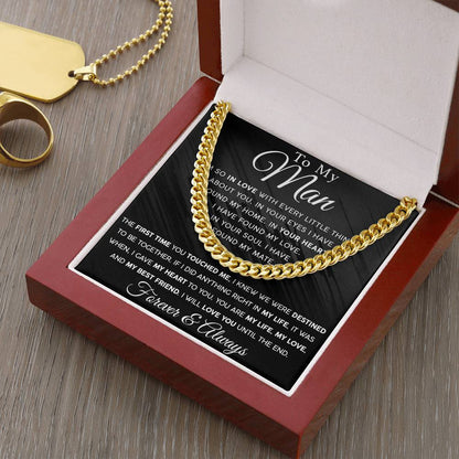 Until The End Men's Cuban Link Chain For Him - Shopping Therapy, LLC Jewelry