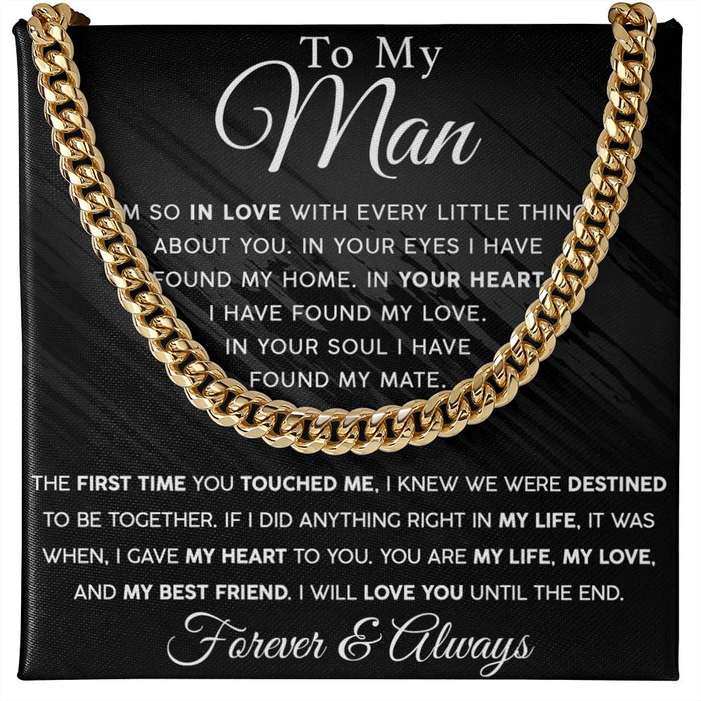 Until The End Men's Cuban Link Chain For Him