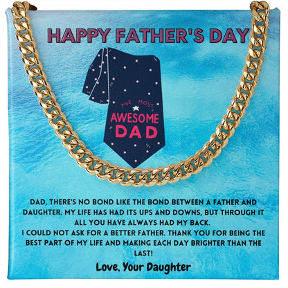 Father-N-Daughter Bond Men's Cuban Link Chain