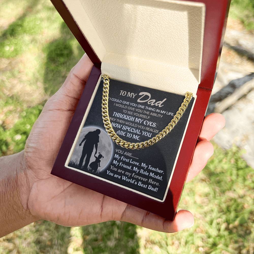 Worlds's Best Cuban Link Chain-Bold Gift For Fathers