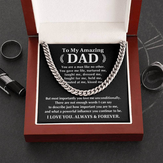 Always And Forever Men's Cuban Link Chain - Shopping Therapy, LLC Jewelry