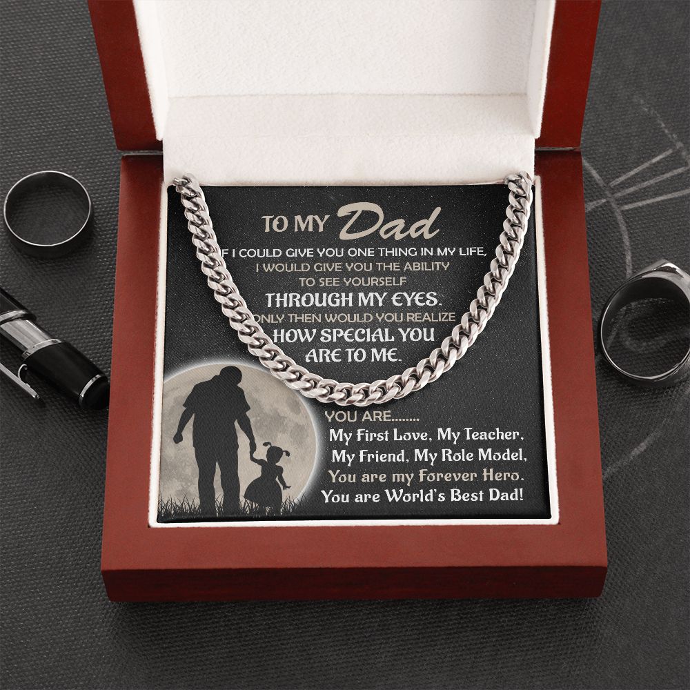 Worlds's Best Cuban Link Chain-Bold Gift For Fathers