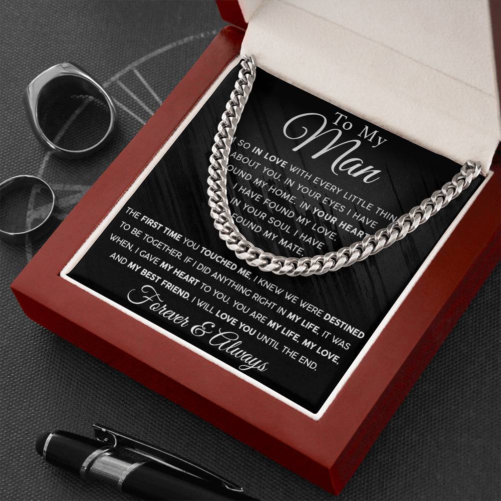 Until The End Men's Cuban Link Chain For Him