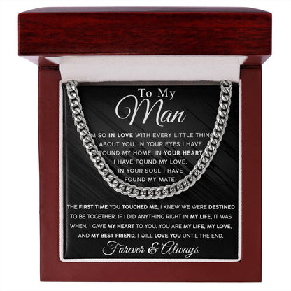 Until The End Men's Cuban Link Chain For Him - Shopping Therapy, LLC Jewelry