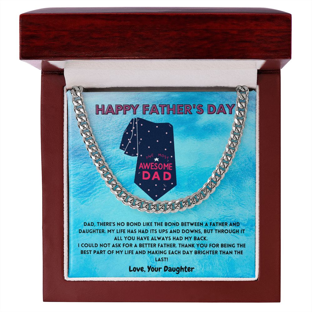 Father-N-Daughter Bond Men's Cuban Link Chain