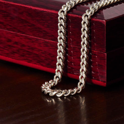 Bonus Dad Cuban Link Chain – Stepdad Gift, Father Figure Necklace for Men - Shopping Therapy, LLC Jewelry