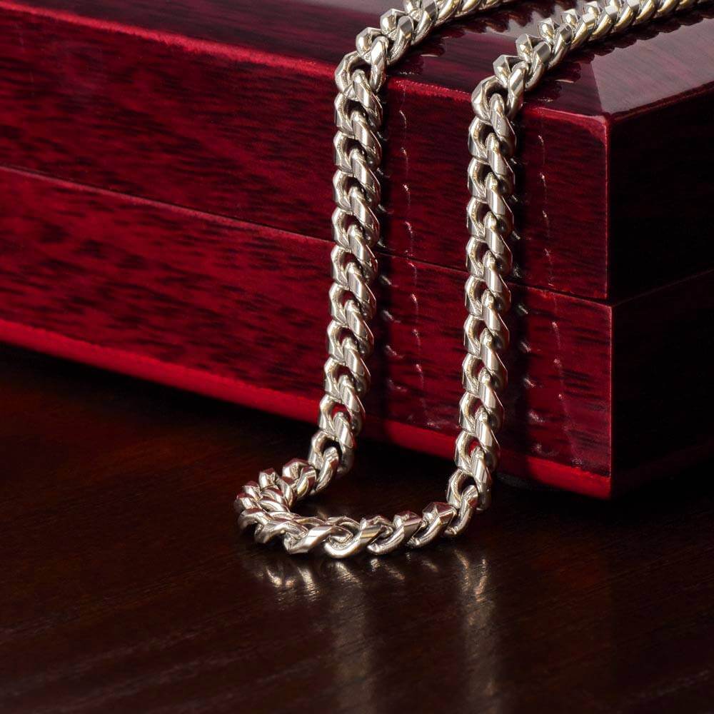 Best Father Ever Cuban Link Chain For Men