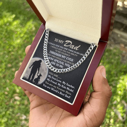 Worlds's Best Cuban Link Chain-Bold Gift For Fathers - Shopping Therapy, LLC Jewelry