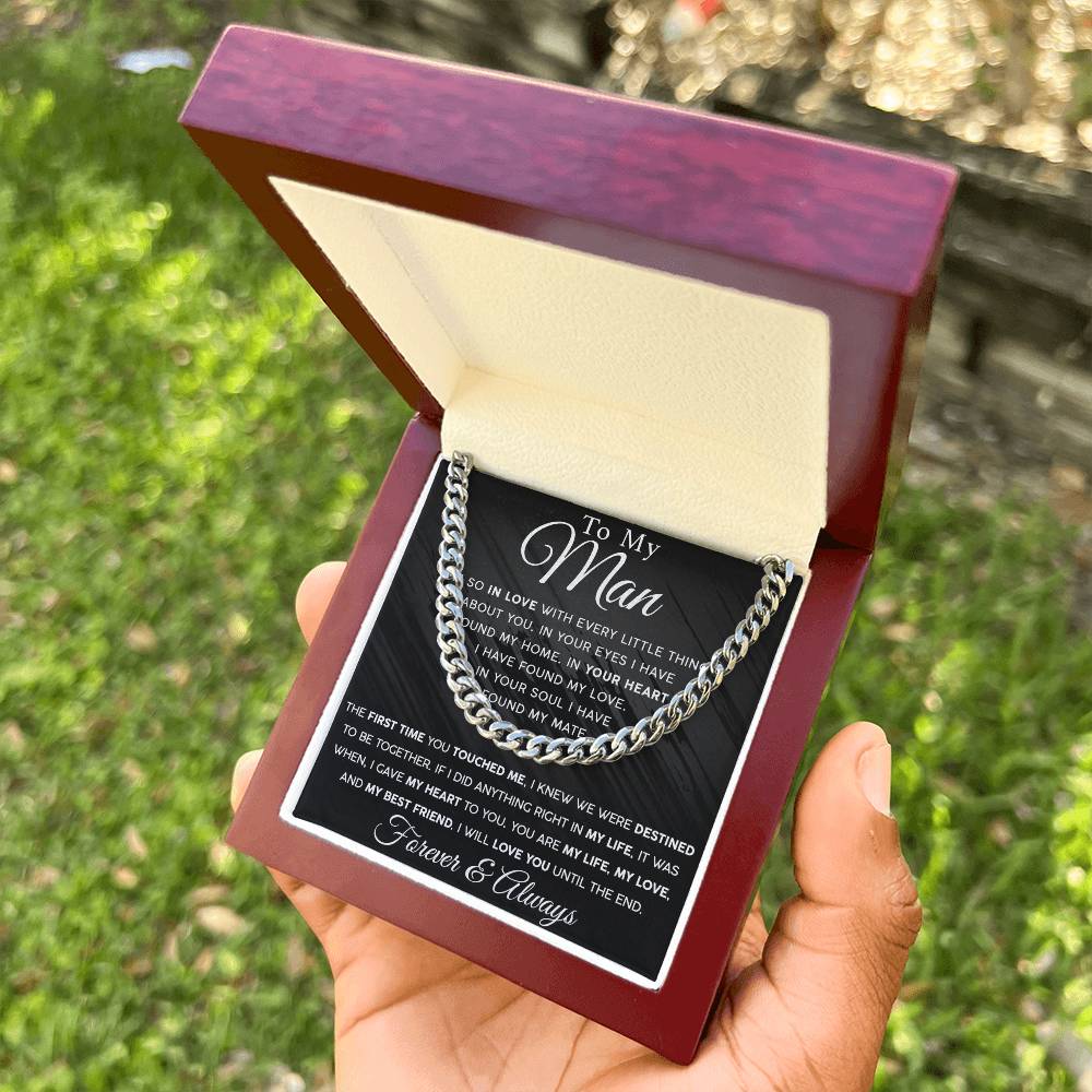Until The End Men's Cuban Link Chain For Him - Shopping Therapy, LLC Jewelry