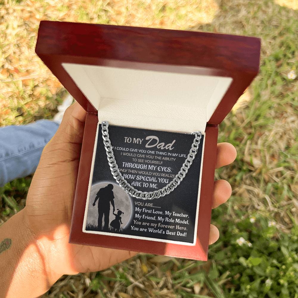 Worlds's Best Cuban Link Chain-Bold Gift For Fathers