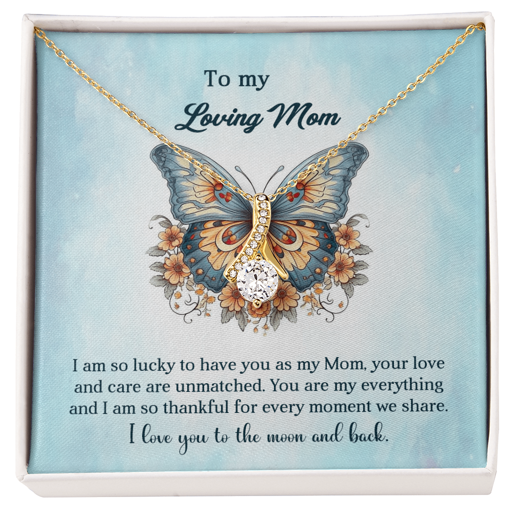 Alluring Beauty Necklace For Mom-With A Heartfelt Message