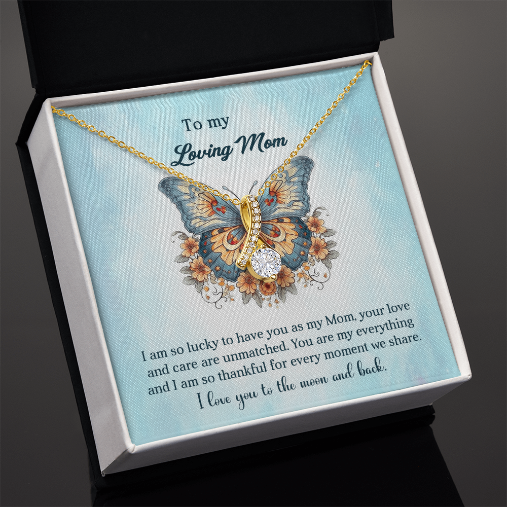 Alluring Beauty Necklace For Mom-With A Heartfelt Message
