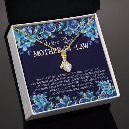 Best Mother-In-Law Alluring Beauty Necklace - Shopping Therapy, LLC Jewelry