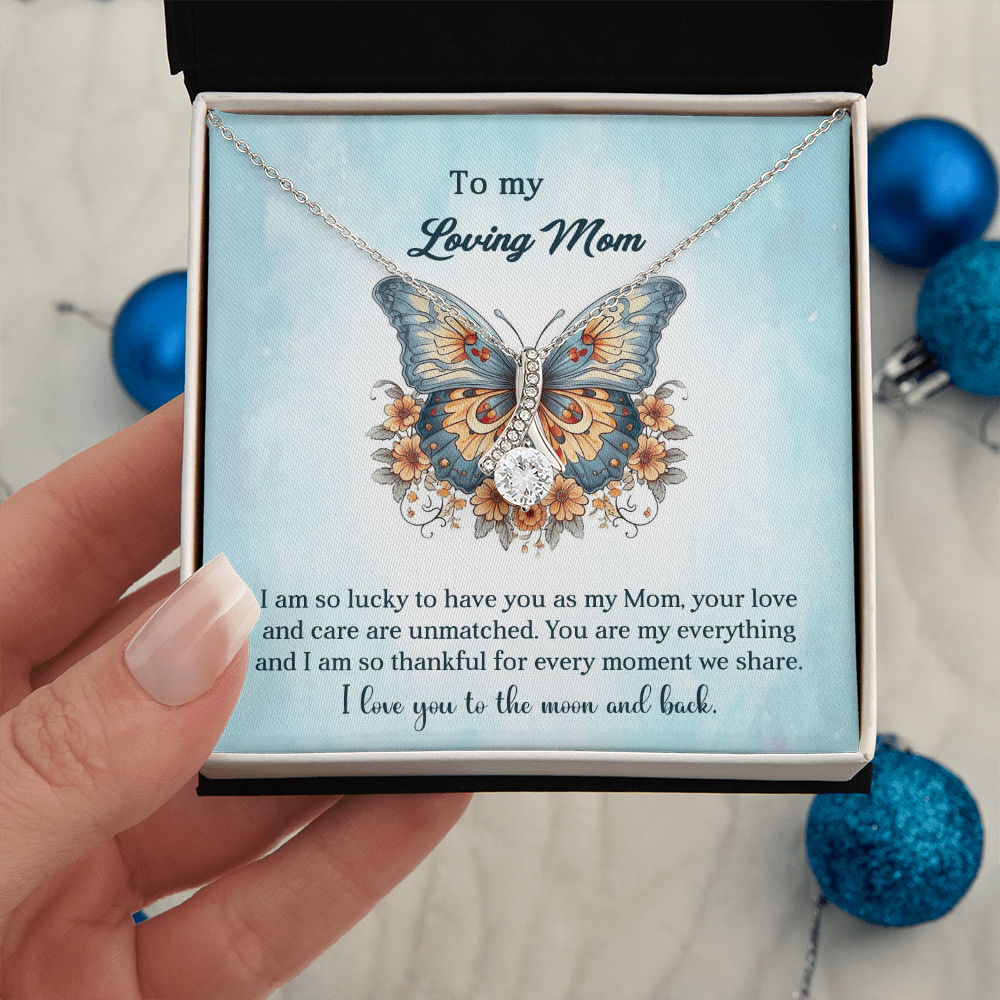 Alluring Beauty Necklace For Mom-With A Heartfelt Message