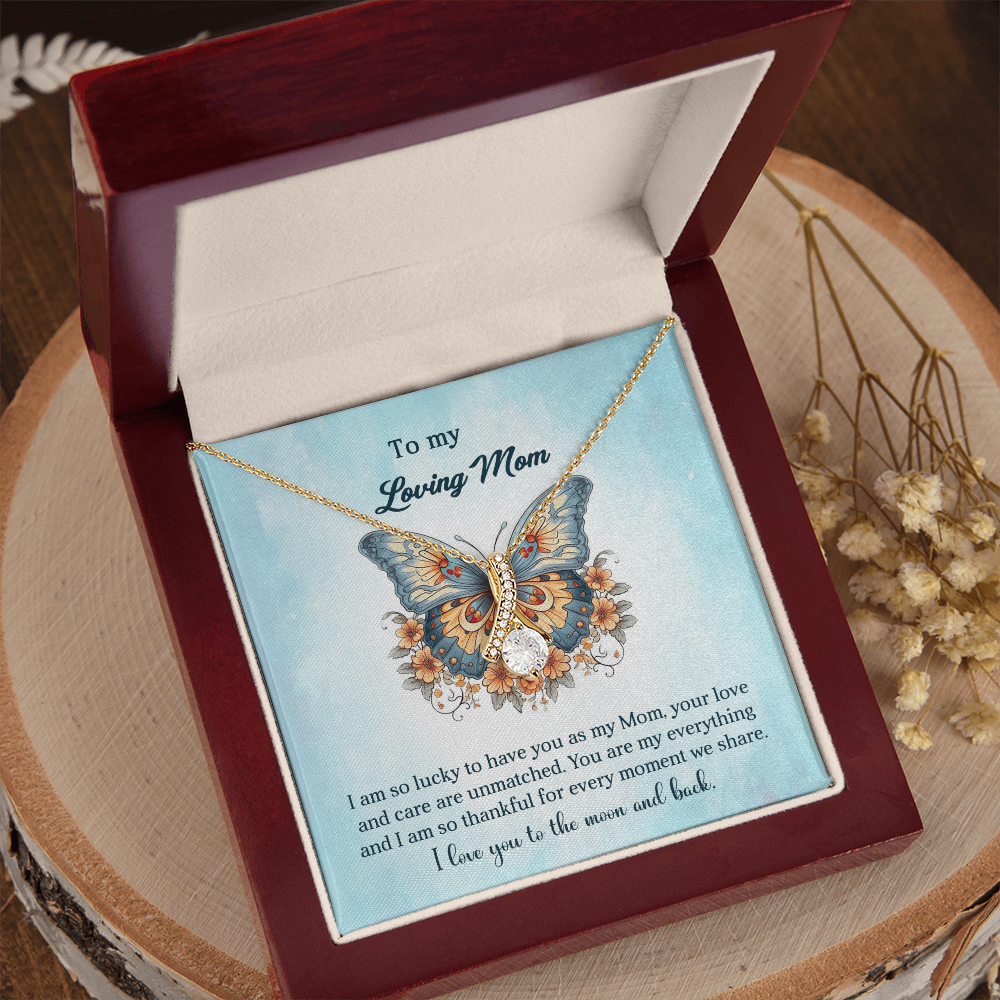 Alluring Beauty Necklace For Mom-With A Heartfelt Message
