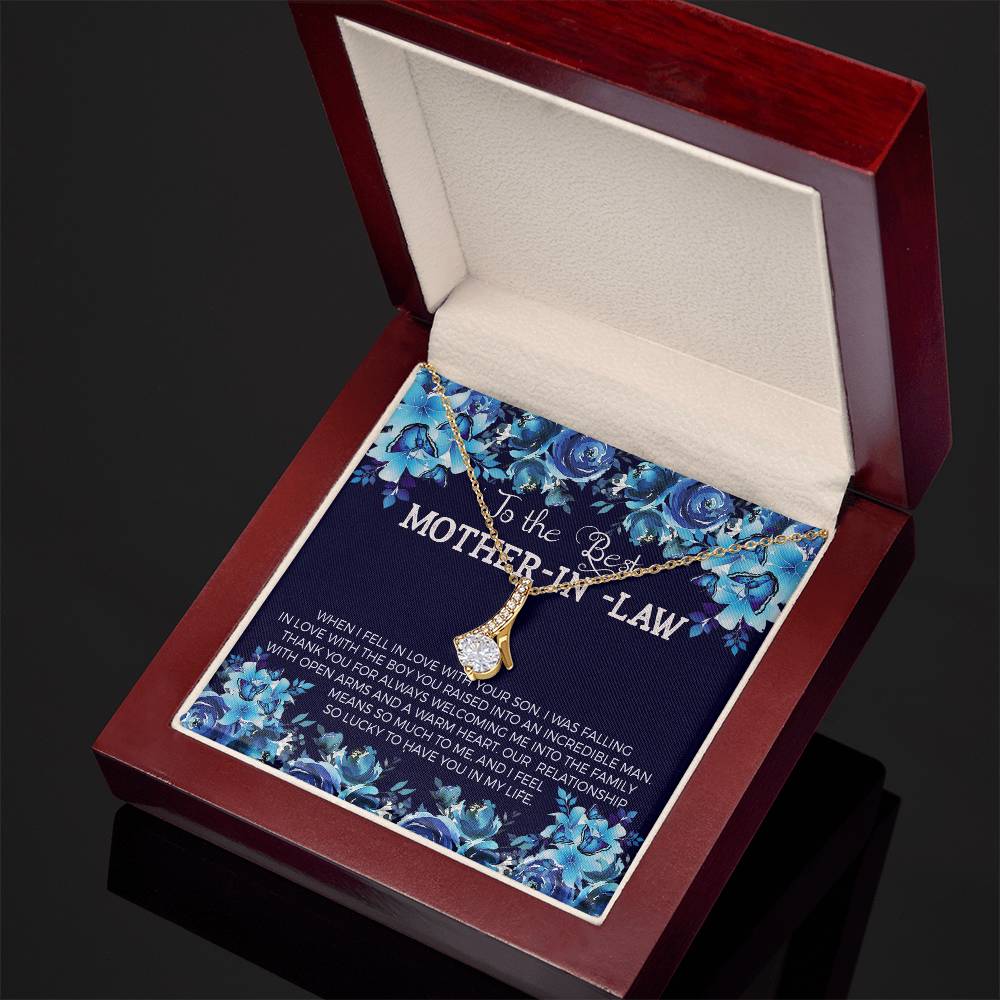 Best Mother-In-Law Alluring Beauty Necklace - Shopping Therapy, LLC Jewelry