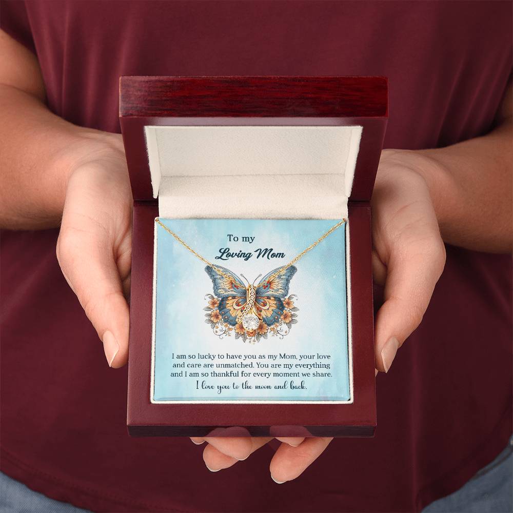 Alluring Beauty Necklace For Mom-With A Heartfelt Message