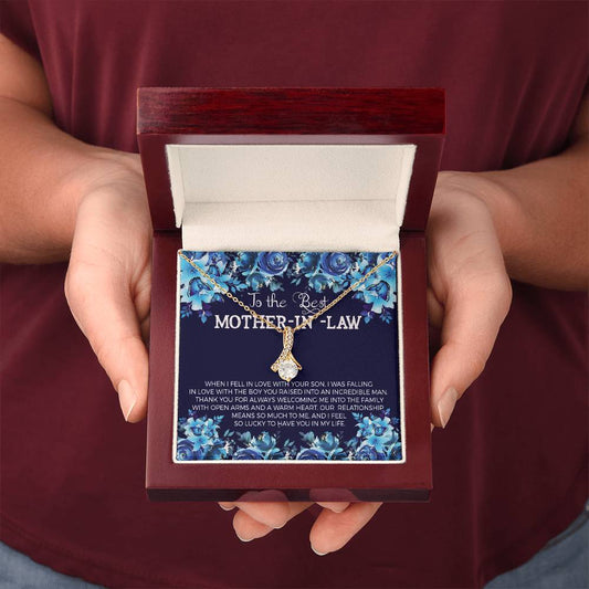 Best Mother-In-Law Alluring Beauty Necklace - Shopping Therapy, LLC Jewelry