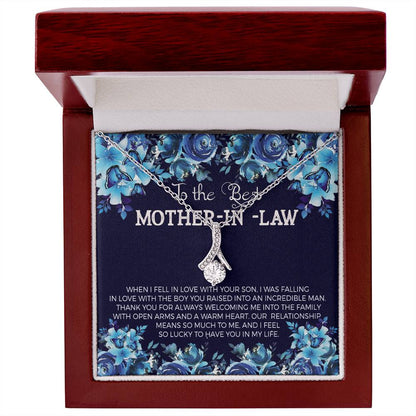 Best Mother-In-Law Alluring Beauty Necklace - Shopping Therapy, LLC Jewelry