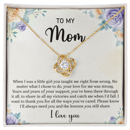 Catch Me When I Fall-Love Knot Women's Necklace - Shopping Therapy, LLC Jewelry