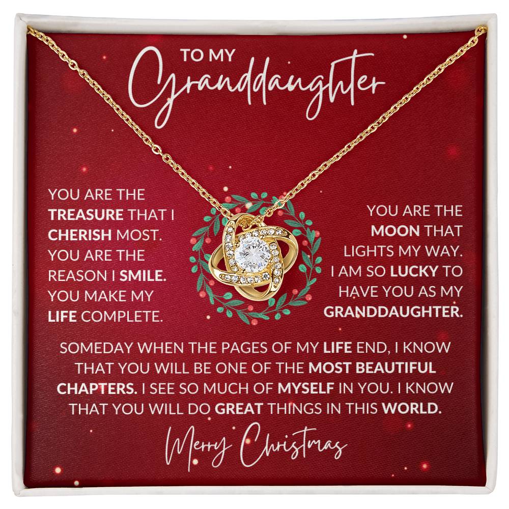 Granddaughter Love Knot Necklace - Shopping Therapy, LLC Jewelry
